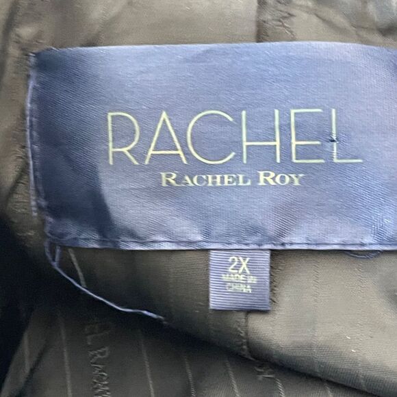 RACHEL Rachel Roy Milana Faux Leather/Faux Fur Plus Sz Moto Jacket Sz 2X - Picture 10 of 14